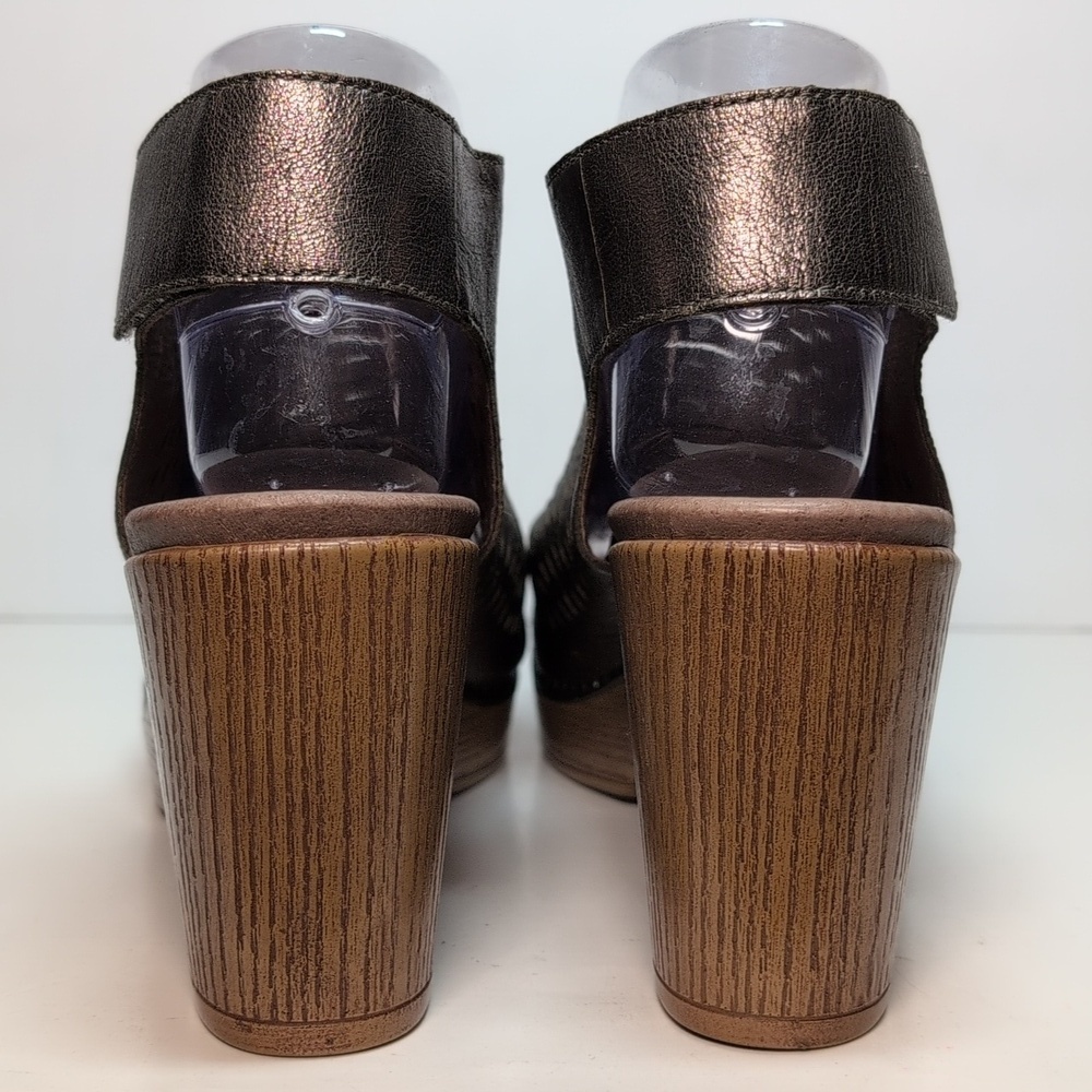 Dansko Danae perforated leather heeled sandals women's size 7.5-8  EU 38 - Picture 4 of 15
